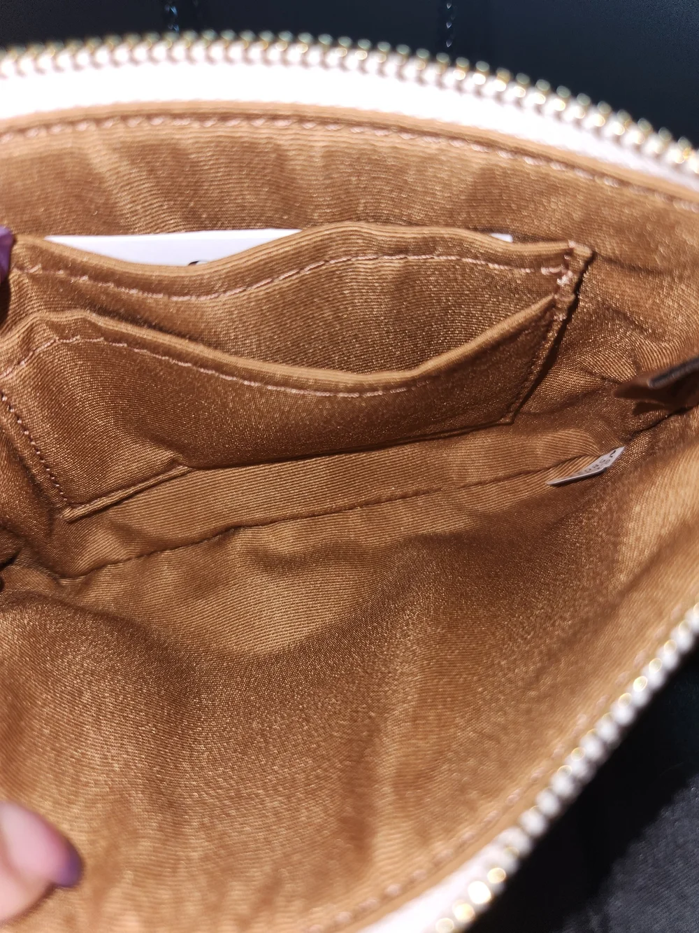 Coach Pebbled Leather Wristlet